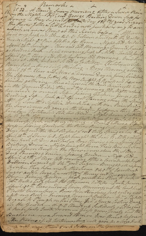 Diary of Rev Frederick Dibblee